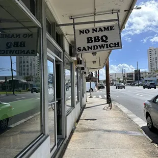 Off Waialae, right across Napa Auto, street parking
