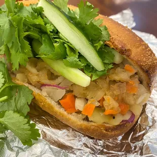 Vietnamese Meatball Sandwich