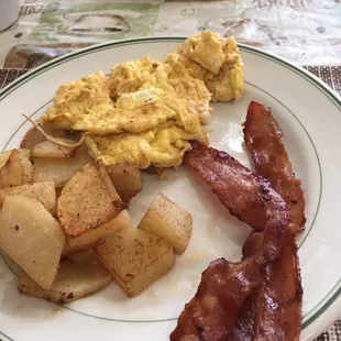 Mega Bite with scrambled eggs.