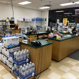 Alkaline Water and East Side of Check outs