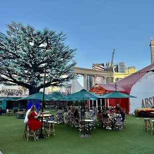 View outside the Absinthe tent