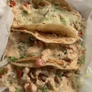 Salmon tacos
