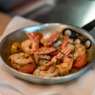 shrimp in a skillet