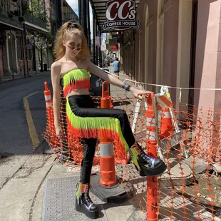 Neon fringe set?? Only $45?? Sign us up!