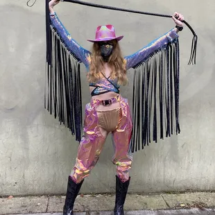 Festival, rave, space cowboy wear.. you name it!