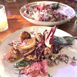 Spicy Parmesan radicchio salad