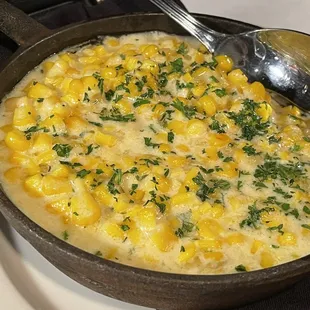 The corn was creamy and good!