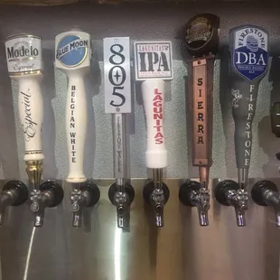 Over 9 Beers on Tap, Different wines and coming soon mixed drinks &amp; Margaritas!
