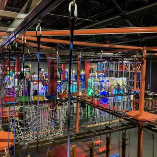 an indoor play area