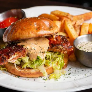 Blackened Fresh Florida Grouper Sandwich