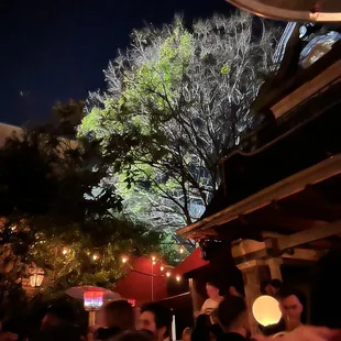 Outside area-- there are outdoor heaters to keep you warm!