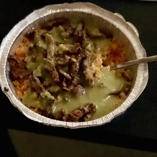 Happy cow with salsa verde... yummmoo