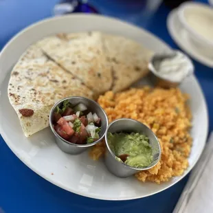 Beef (Ground) Quesadilla.