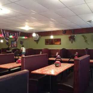 the inside of a restaurant