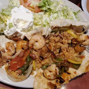 Inside of shrimp burrito. August, 2021.