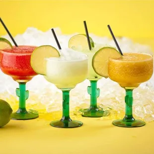 Margaritas.....frozen or on the rocks. Lime, strawberry, raspberry or my favorite...mango