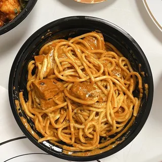 Chicken Tikka Masala Spaghetti