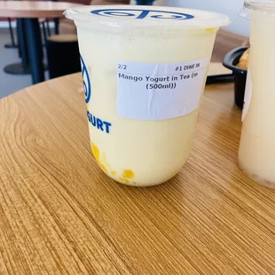 Mango Yogurt in tea (medium)