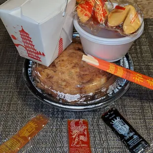 a plate of food and a cup of tea