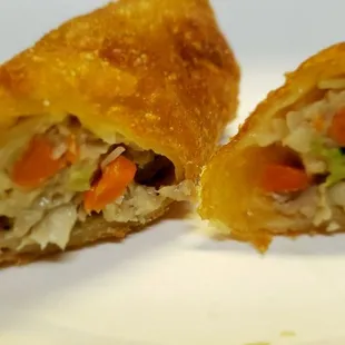 A look into the egg roll.