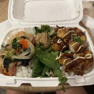 Da Combo - hamachi/salmon original with karate and nato