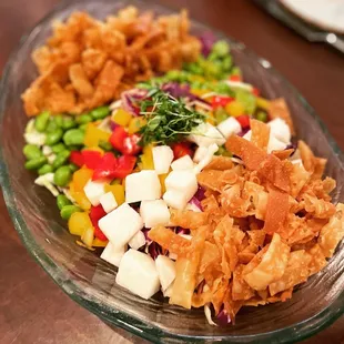 a plate of food on a table