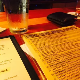 Tons of items to pick from, not including the whole other dining menu