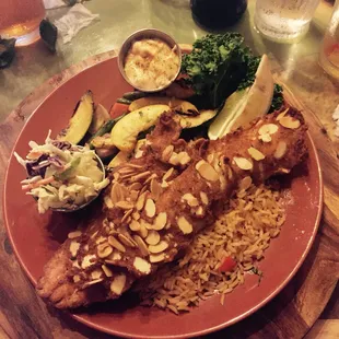 Almond Crusted Walleye