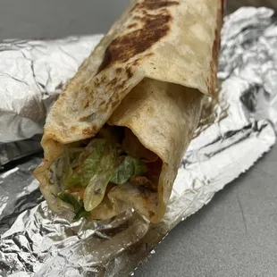 Chicken shawarma wrap