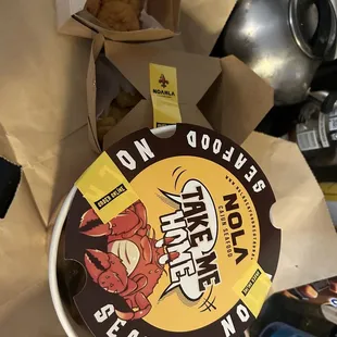 To go bag in the bucket