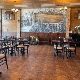 Inside the restaurants