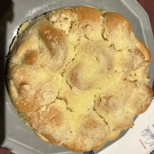 Feasting bread- bread soaked in olive oil and garlic