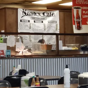 the interior of the restaurant