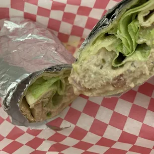 Chicken salad wrap