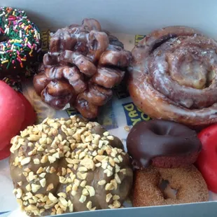 a variety of donuts