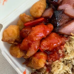 Sweet and sour chicken without sauce WTF