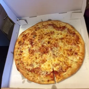 "X-Tra Large" pizza, which was smaller than a typical large pizza