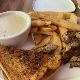 Finger steak basket