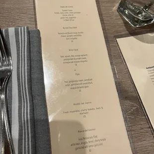 Menu specials