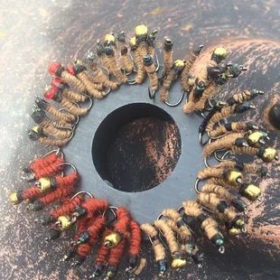 A few flies I tied w/ material from here... Thanks Liz