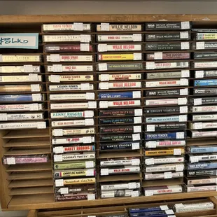 Folk cassette tapes for sale.