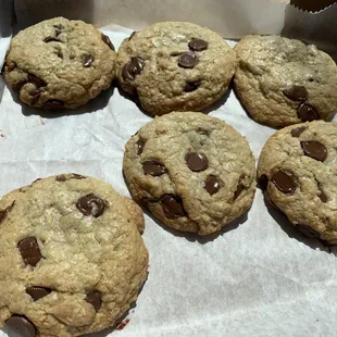 Hot fresh baked chocolate chip cookies!!!