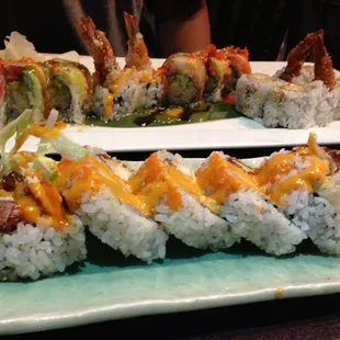 soft shell crab roll in front