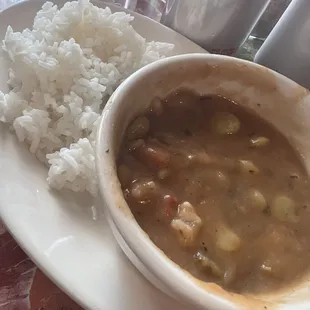 Butter beans and shrimp side