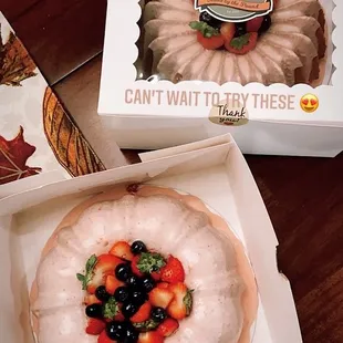 a cake in a box