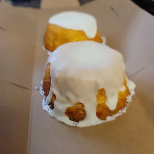 two pastries in a box