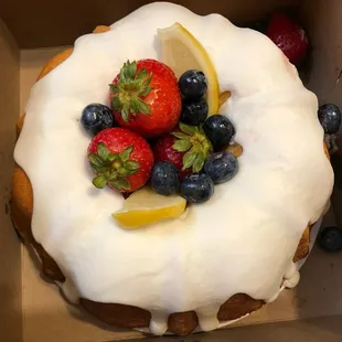 a cake in a box