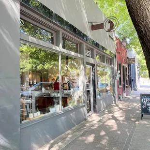 the outside of the building