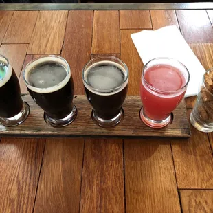 Flight of sours and stouts