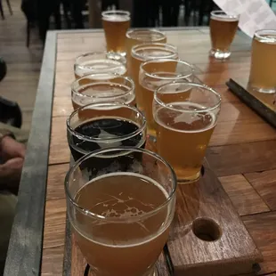 Flight of craft brews